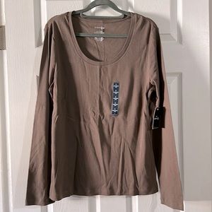 Long sleeve brown shirt